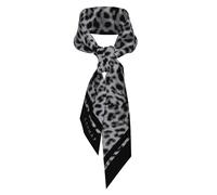 Ãcharpe en soie Ã imprimÃ© animal femme COMMA Noir TU