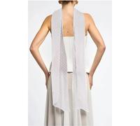 Ãcharpe femme Goddiva Polka Dobby Blanc TU