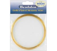 Achat en vrac : Beadalon Plaqué or Collier fil à mémoire de forme : 50 Oz/Pkg 347A de 18 œillets 150 (Lot de 3)