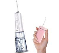 Achat intelligent : Aquapik® Plus Hydropulseur dentaire + Aquapik® Mini en un pack | Économisez et prenez soin de votre santé bucco-dentaire à la maison et en voyage | Répond à différents besoins