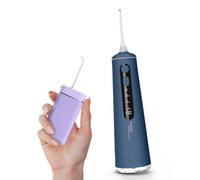 Achat intelligent : Aquapik® Travel Hydropulseur dentaire + Aquapik® Mini en un pack | Économisez et prenez soin de votre santé bucco-dentaire à la maison et en voyage | Répond à différents besoins