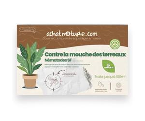 achatnature - Nématodes SF contre mouches des terreaux - 50 millions - 100 m²
