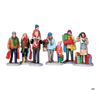 ACHATS DE NOËL LEMAX - SHOPPERS DE VACANCES SET 6 COD 92683