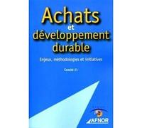 Achats et développement durable Comite 21 (Auteur)