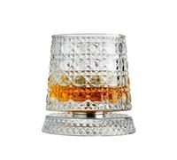 ACHAWYUSN Verres à whisky rotatifs, verres à vin étrangers, verres à bière, adaptés pour les fêtes à la maison, les bars d'entreprise, les cadeaux pour les amis et la famille