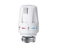 Achengqi 1 pièce Tête Thermostatique Vanne Thermostatique de Chauffage Tête de Soupape de Radiateur Vanne de Régulation de Température Filetage applicable M30x1, 5 Blanc CQ00009