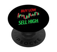 Acheter Bas/Vendre Haut Crypto Forex Stock Trader Cadeau PopSockets PopGrip Adhésif