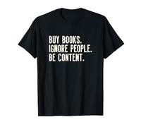 Acheter des Livres Ignorer People Be Content Library Reader T-Shirt