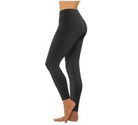 Acheter en Ligne Longueur Droit Leggings Femme Coton Mes Commandes Pantalon Thai Femme Pantalon Stretch Yoga Leggings Femme Sport Vêtement Sport Femme Plissé Devant Noir M