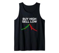Acheter High Vente Low Funny Investor Meme Finance Sarcasm Cringe Débardeur