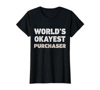 Acheteur Le Plus Correct au Monde T-Shirt Graphique avec Valeur, Femme, Noir, XL