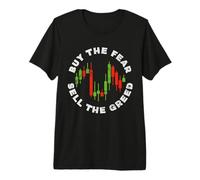 Achetez la Peur, vendez la cupidité - Crypto Traders Investors Funny T-Shirt Haut de Gamme