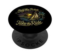 Achetez Le Ticket Take The Ride - Sailboat Sunset Adventure PopSockets PopGrip Adhésif