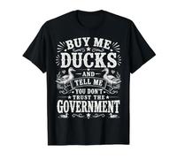 Achetez-Moi des Canards et Dites-Moi Que Vous ne Faites Pas Confiance au Gouvernement T-Shirt Graphique avec Valeur, Homme, Noir, M