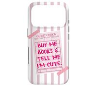 Achetez-Moi des Livres et Dites-Moi Que Je suis Mignon chèque d'invité Coque pour iPhone 17 Pro
