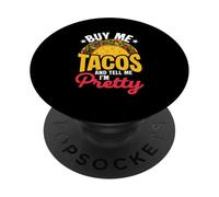 Achetez-Moi des Tacos et Dites-Moi Que Je suis Une Amoureuse PopSockets PopGrip Adhésif