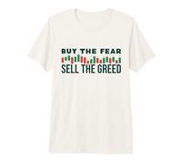 Achetez The Fear Sell The Greed Crypto Trading Investor & Trader T-Shirt Haut de Gamme