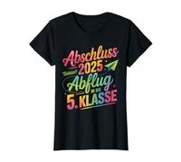 Achèvement 2025 Départ vers la 5e classe Arc-en-ciel T-Shirt