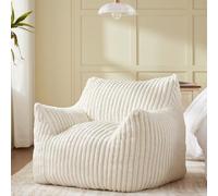 Achicsofar Pouf géant pour adultes et adolescents, grand pouf avec rembourrage, confortable et pelucheux, avec accoudoirs pour chambre à coucher, salon, lecture