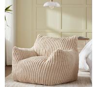 Achicsofar Pouf géant pour adultes et adolescents, grand pouf avec rembourrage, confortable et pelucheux, avec accoudoirs pour chambre à coucher, salon, lecture