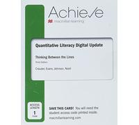 Achieve for Quantitative Literacy, Media Update 1-term Access Code