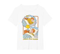 Achieve Your Dreams Sarcasm Retro Vintage Funny Adult Humor T-Shirt, Femme Grandes Tailles, Blanc, 4X