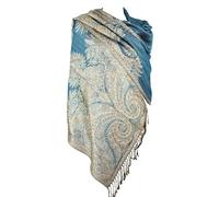 Achillea Achir-001 Châle Pashmina, Green foncé, 28" W x 76"L Femme