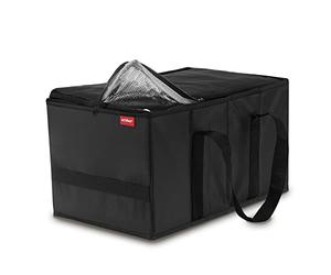 achilles Panier Isotherme, Panier avec Fonction de Refroidissement, boîte, glacière Voiture, Panier avec Couvercle 37 cm x 23 cm x 21 cm (Noir)