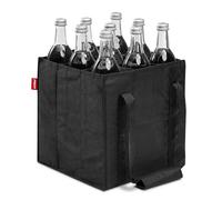 achilles Sac à Bouteilles pour 9 Bouteilles de 1,5 Litre, Sac de Transport avec séparateurs pour Bouteilles, Sac à provisions avec 9 Compartiments, 27 cm x 27 cm x 27 cm (Noir)