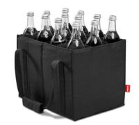 Achilles Sac de Transport 12 Bouteilles 1,5 Litre avec Séparateurs, à Provisions 12 Compartiments, 36 x 27 x 27 cm (Noir)