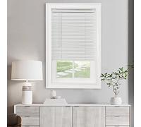 Achim Home Decor Mini Store sans Fil filtrant la lumière - 45,7 cm de Large, 106,7 cm de Long, Taille des Lattes de 2,5 cm - Blanc Perle - Stores de fenêtre horizontaux sans Fil GII Morningstar pour