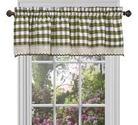 Achim Home Furnishings Tour de lit Buffalo Check - 147,7 x 35,6 cm - Sauge