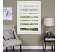 Achim (Weser Home Furnishings Cordless céleste Sheer Double Couche Abat-Jour, Blanc, 35" x 72"