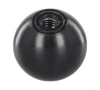 achine - Écrou à bille pour tour de bois, équipement en verre, noyau en bakélite et fer - Fermeture filetée pour usage industriel (M6-25 noir fer)