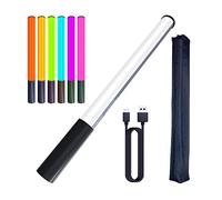 Achlibe Baguette lumineuse LED portable RVB à intensité variable pour photographie vidéo 1000 lumens Lampe rechargeable (Multicolore, 42,6 cm)