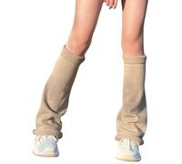 Achlibe Jambières en fausse fourrure Y2k pour femme - En laine tricotée - Chaudes - Pour l'hiver, R-Lin, Taille unique