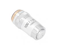 Achromatic Objective Brass Chrome Plated 100X High Power Microscope Lens Interface 20.2mm