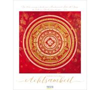 Achtsamkeit 2026: Kunstkalender mit Werken der Künstlerin Natalia Schäfer. Großer Wandkalender mit Ornamenten und Zitaten zur Achtsamkeit. Format 45,5 x 55 cm.