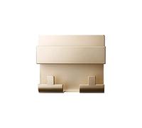 ACHVAC Étagères rustiques Sticky mobile phone charging stand bracket key ring wall bracket practical wall bracket (Color : Gold)