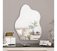 ACHZYFT Miroir De Salle De Bain De Forme Irrégulière,Miroir Asymétrique, Miroir Salle De Bain,80x60 Cm, Miroir Décoratif pour Mur, Salon, Salle De Bain, Entrée, Décoration(Size:65×50cm)