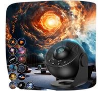 ACICILI Projecteur Ciel Etoile Pro Planetarium Projecteur Galaxie avec 13 Disques de Film, Veilleuse Etoile Projection Rotative à 360, Minuterie, veilleuse Enfant Adulte,Cadeaux de Noël