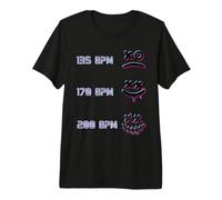 Acid House EDM Techno Party Festival DJ Uptempo 200 BPM Rave T-Shirt Haut de Gamme