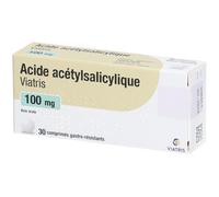 ACIDE ACETYLSALICYLIQUE VIATRIS 100MG Comprimés Comprimé(S) 30 pc(s)