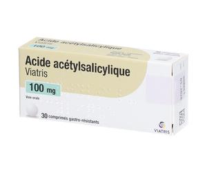 ACIDE ACETYLSALICYLIQUE VIATRIS 100MG Comprimés Comprimé(S) 30 pc(s)