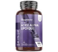 Acide Alpha-Lipoïque Pur ALA 650mg - 180 Gélules Vegan AAL (pour 6 Mois)