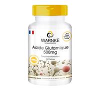 Acide Glutaminique 500mg - 250 gélules - Végétarien - substance pure sans aditifs | Warnke Vitalstoffe - Qualité des pharmacies allemandes