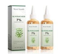 Acide Glycolique 7% Toner Visage,Glycolic Acid Toning Solution, Tonifiante À L’Acide Glycolique 100ML,Toner Tonique Peeling Visage Apportez 50 cotons Apaisant, Hydratant, Réduisant les Pores