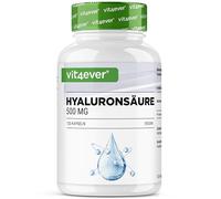 Acide hyaluronique - 120 gélules contenant 500 mg d'hyaluron pour 4 mois - 500-700 kDa - Issu de la fermentation végétale - Sans additifs indésirables, hautement dosé, végétalien