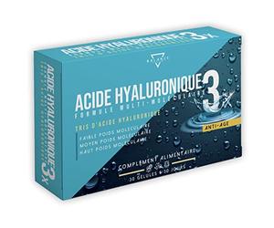 ACIDE HYALURONIQUE | Acide Hyaluronique Gelules | Formule multimoléculaire à haute dose avec acide hyaluronique de poids moléculaire élevé, moyen et faible | 30 gélules végétales