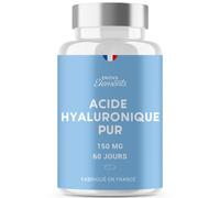 ACIDE HYALURONIQUE PUR | 150 mg/jour | Anti-âge | 120 gélules | Acide hyaluronique gelules | Complement alimentaire | Fabriqué en France